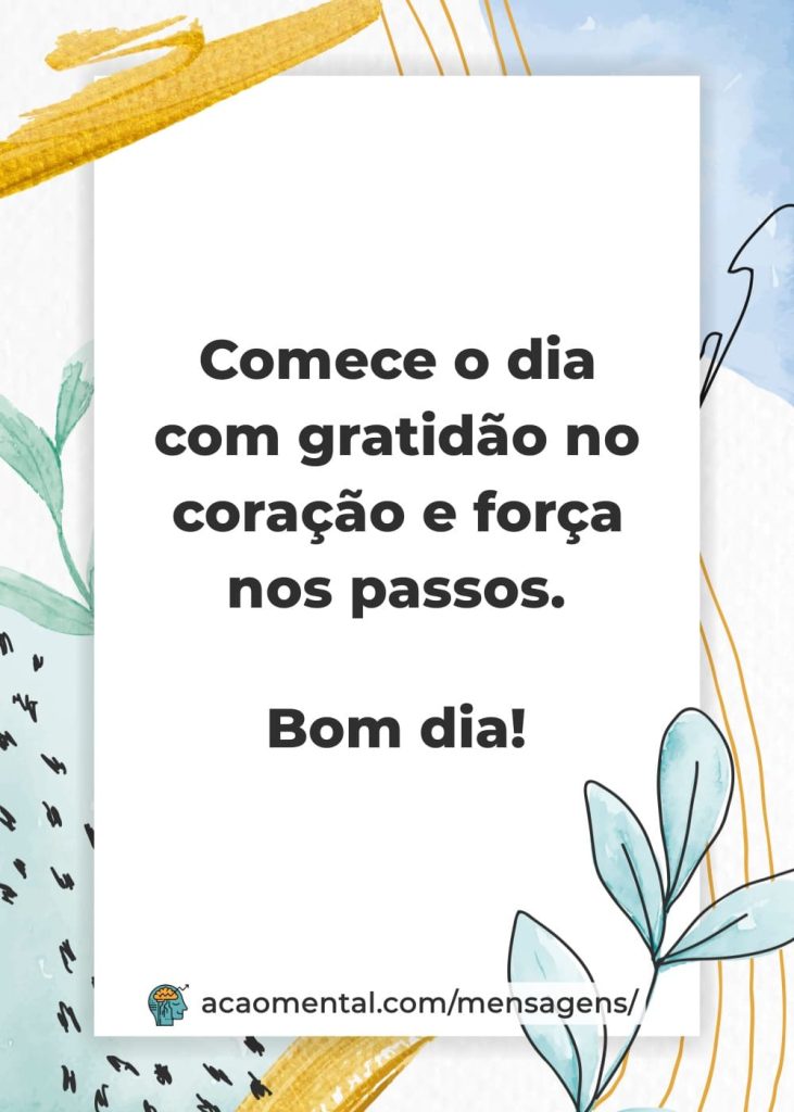 Imagem com Mensagem de Bom Dia Motivacional para WhatsApp